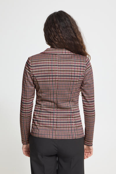 VESTON ICHI "KATE CHECKIT BLAZER" BIG CHECK
