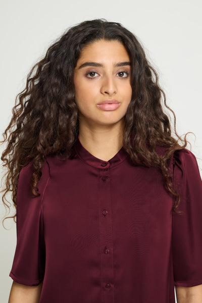 BLOUSE ICHI "LETTA" ZINFANDEL