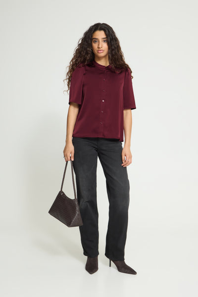 BLOUSE ICHI "LETTA" ZINFANDEL