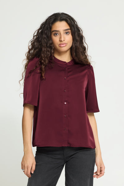 BLOUSE ICHI "LETTA" ZINFANDEL