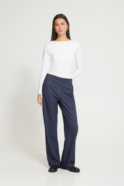 PANTALON ICHI "KATE PINELLE" DARK BLUE