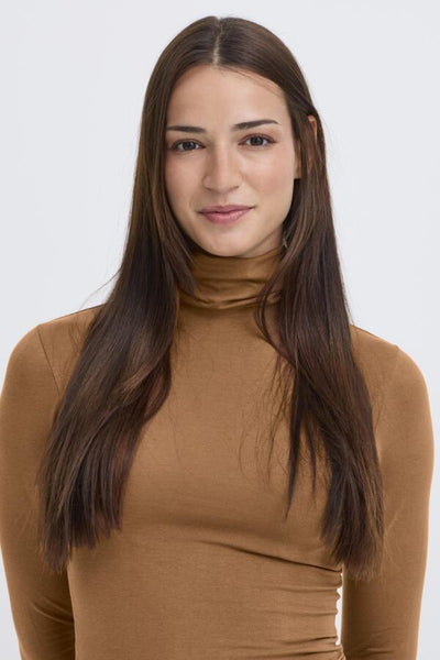 CHANDAIL B.YOUNG "PAMILA ROLL NECK" TOFFEE