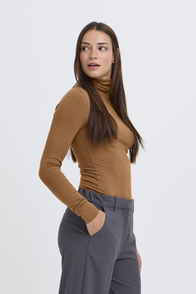 CHANDAIL B.YOUNG "PAMILA ROLL NECK" TOFFEE