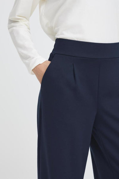 PANTALON B.YOUNG "RIZETTA WIDE" COPENHAGEN NIGHT