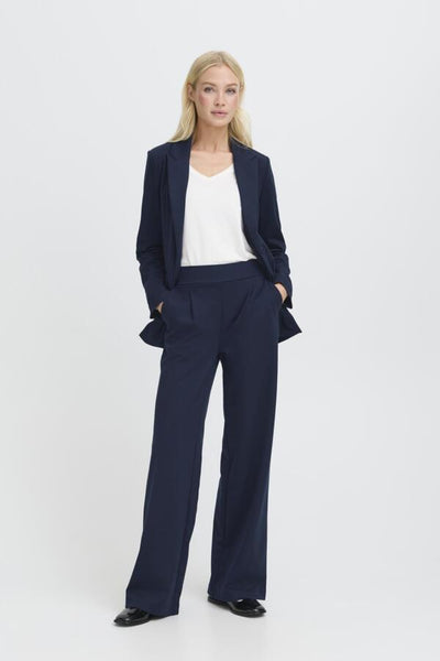 PANTALON B.YOUNG "RIZETTA WIDE" COPENHAGEN NIGHT