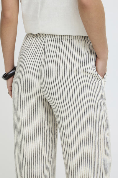 PANTALON B.YOUNG "FALAKKA CROP" RAINY DAY STRIPE