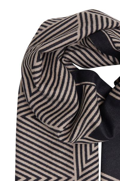 FOULARD B.YOUNG "VIBI GEOMETRIC" BLACK MIX