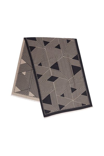 FOULARD B.YOUNG "VIBI GEOMETRIC" BLACK MIX