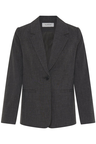 VESTON B.YOUNG "DANTA CL BLAZER" BLACK MELANGE