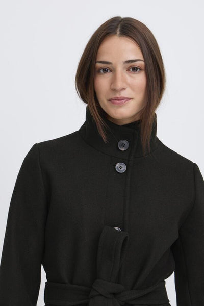 MANTEAU B.YOUNG "CILIA COL" BLACK