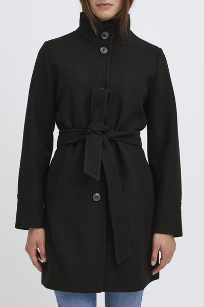 MANTEAU B.YOUNG "CILIA COL" BLACK