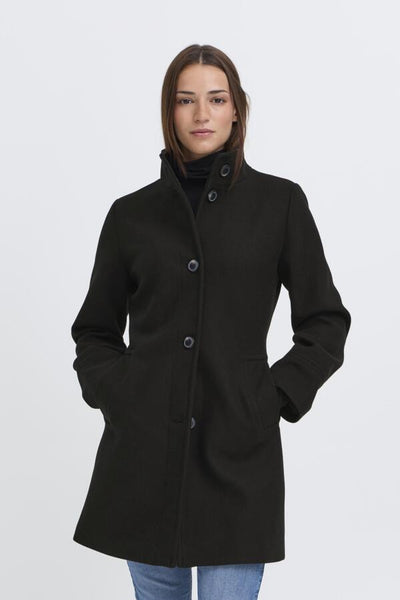 MANTEAU B.YOUNG "CILIA COL" BLACK