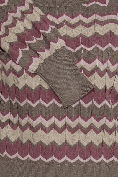 CHANDAIL B.YOUNG "MORLA ZIGZAG" ROAN ROUGE MIX