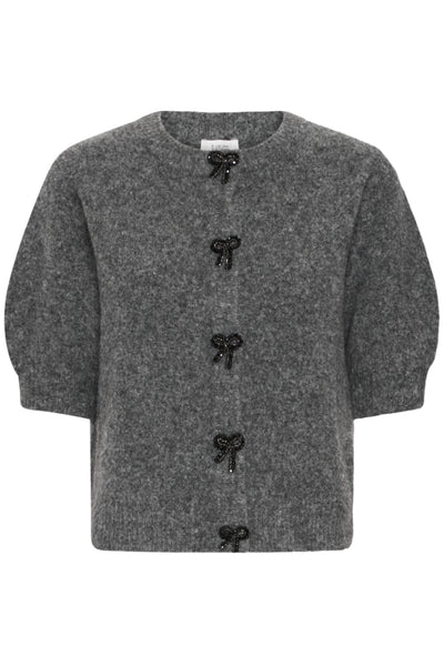 CARDIGAN B.YOUNG "OMEA DECO" DARK GREY MELANGE
