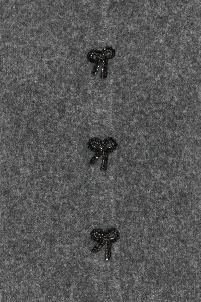 CARDIGAN B.YOUNG "OMEA DECO" DARK GREY MELANGE