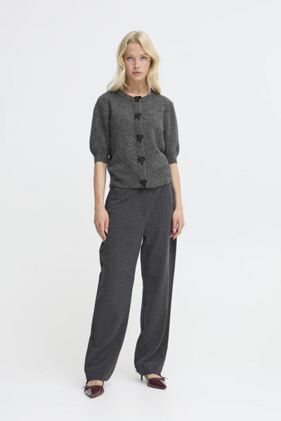 CARDIGAN B.YOUNG "OMEA DECO" DARK GREY MELANGE