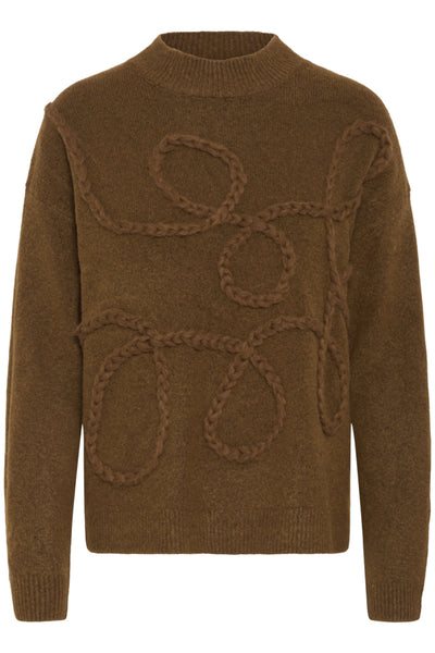 CHANDAIL TRICOT B.YOUNG "MEDI DECO" TOFFEE