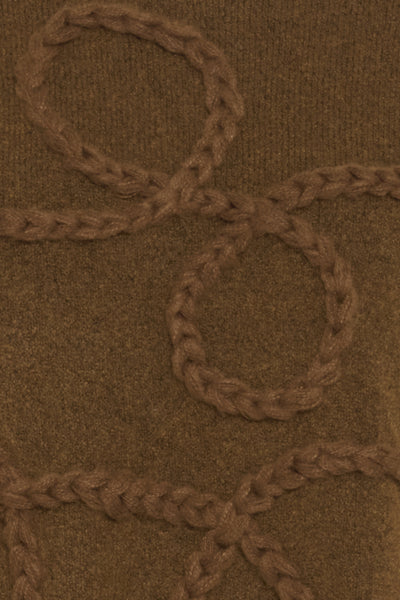 CHANDAIL TRICOT B.YOUNG "MEDI DECO" TOFFEE