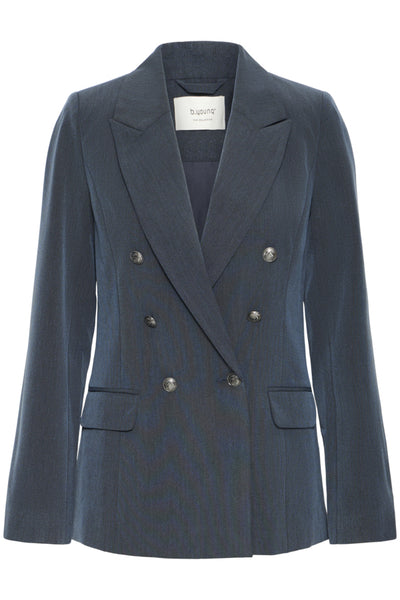 VESTON B.YOUNG "DANTA" NAVY BLAZER MELANGE