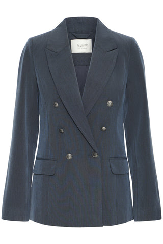 VESTON B.YOUNG "DANTA" NAVY BLAZER MELANGE