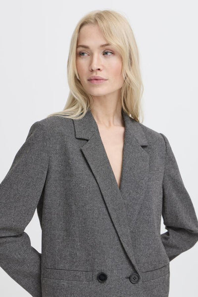 VESTON B.YOUNG "ETONA" MID GREY MELANGE