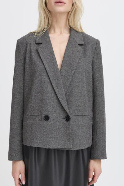 VESTON B.YOUNG "ETONA" MID GREY MELANGE