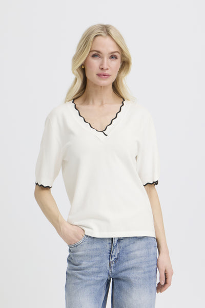 CHANDAIL B.YOUNG "MORLA CONTRAST" MARSHMALLOW