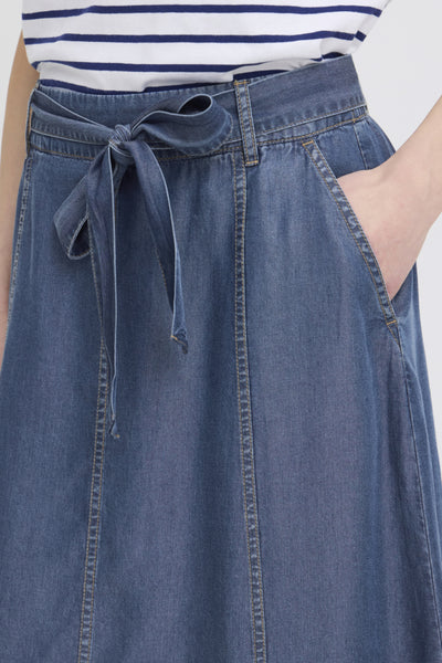 JUPE B.YOUNG "KOSMO" MID BLUE DENIM