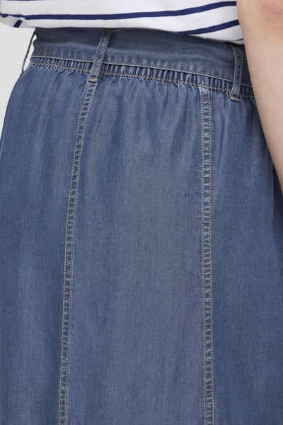 JUPE B.YOUNG "KOSMO" MID BLUE DENIM