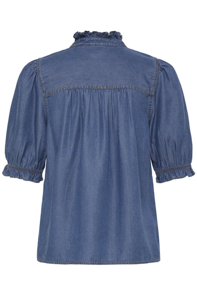 BLOUSE B.YOUNG "KOSMO" MID BLUE DENIM
