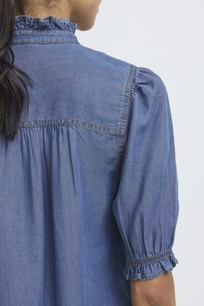 BLOUSE B.YOUNG "KOSMO" MID BLUE DENIM