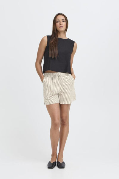 SHORT B.YOUNG "FALAKKA" RAINY DAY STRIPE