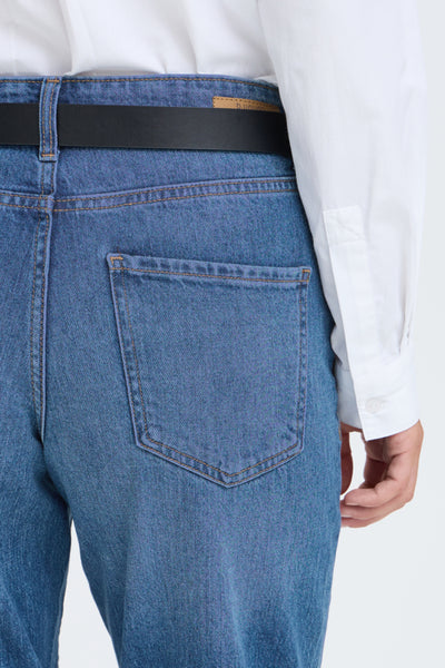 JEANS B.YOUNG  "KAJANE STRAIGHT"  MIDIUM BLUE DENIM