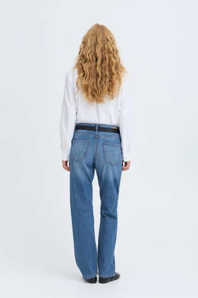 JEANS B.YOUNG  "KAJANE STRAIGHT"  MIDIUM BLUE DENIM
