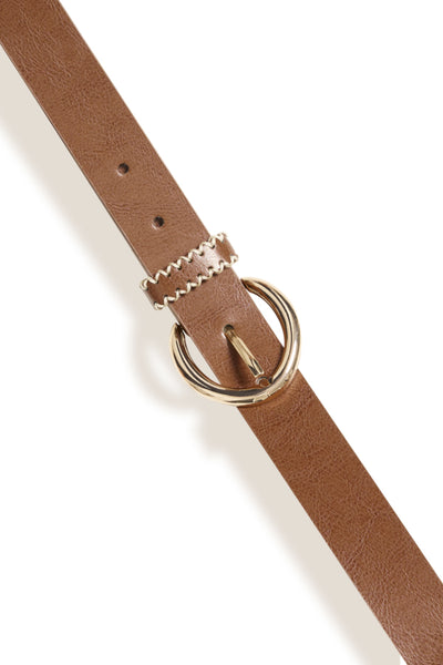 CEINTURE B.YOUNG "VIWILD" COGNAC
