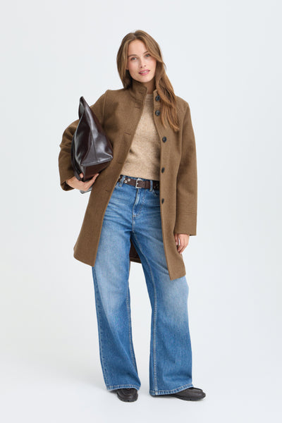 MANTEAU B.YOUNG "CALIA" SEPIA MELANGE