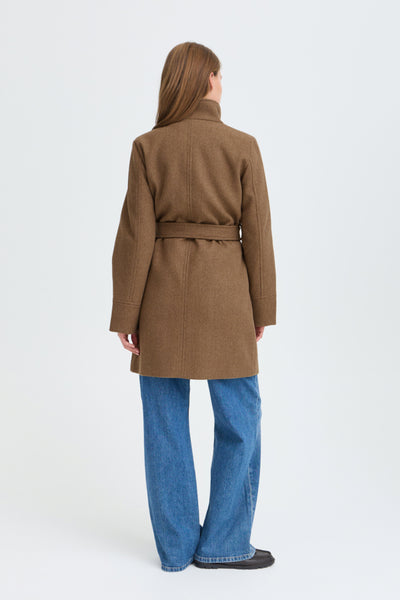 MANTEAU B.YOUNG "CALIA" SEPIA MELANGE