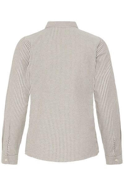 CHEMISE B.YOUNG "FUYUKO" JAVA & MARSHMALLOW STRIPE