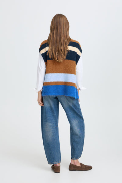 VESTE B.YOUNG "MILLERS STRIPE" SEPIA