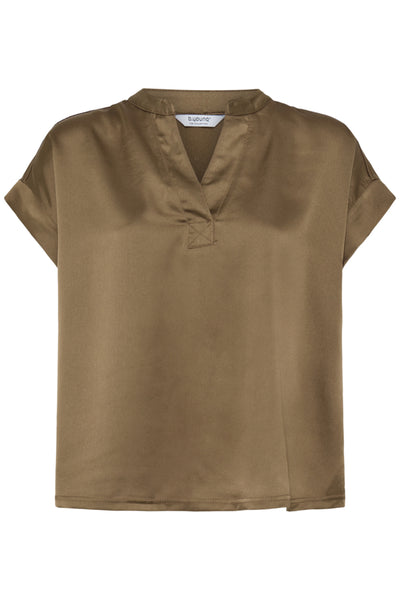 BLOUSE B.YOUNG "SELITA V PLACKET" SEPIA