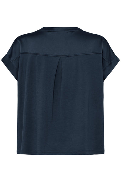 BLOUSE B.YOUNG "SELITA V PLACKET" DARK SAPHIRE