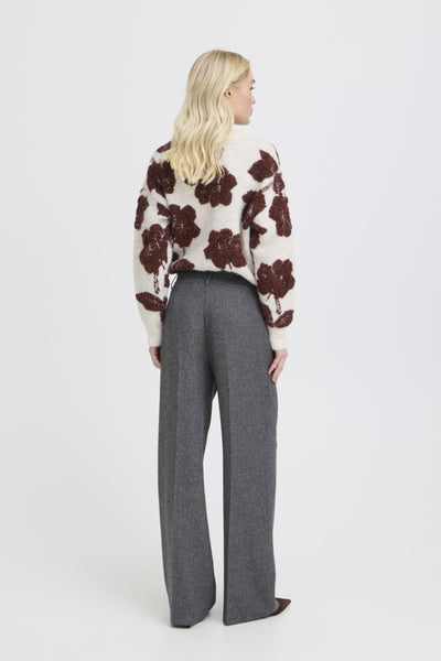 PANTALON B.YOUNG "ETONA" MID GREY MELANGE