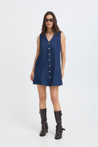 ROBE B.YOUNG "LEONE" DARK BLUE DENIM