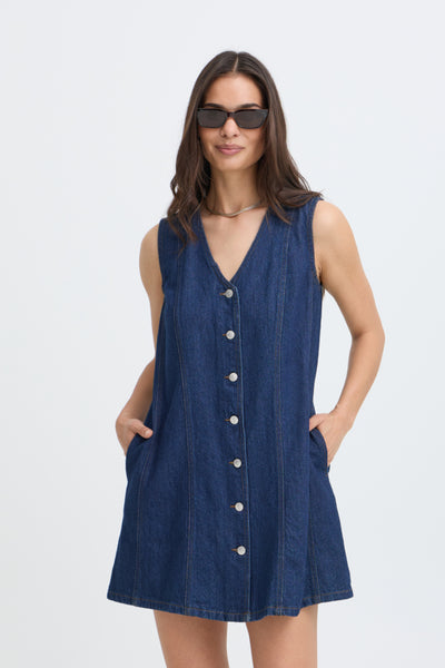 ROBE B.YOUNG "LEONE" DARK BLUE DENIM