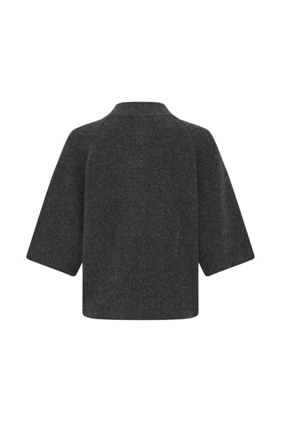 CARDIGAN B.YOUNG "OTAJA" DARK GREY MELANGE