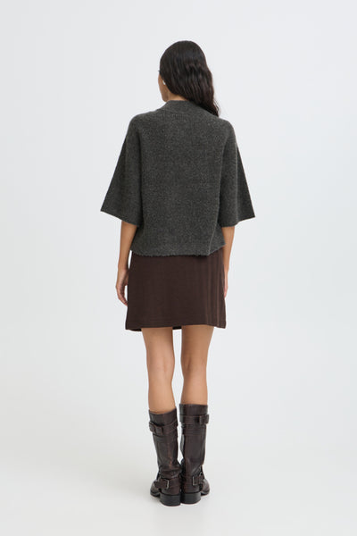 CARDIGAN B.YOUNG "OTAJA" DARK GREY MELANGE