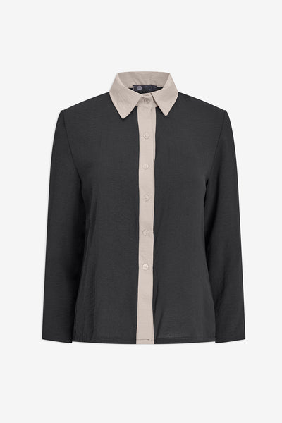 CHEMISE M. ITALY "BLACK COMBO" (21-12916Z)