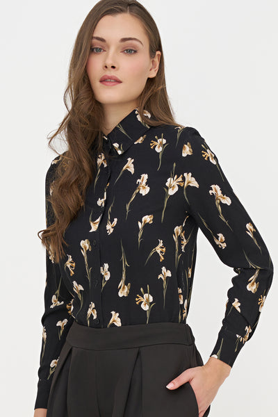 CHEMISE M. ITALY "BLACK IRIS" (21-12928Z)