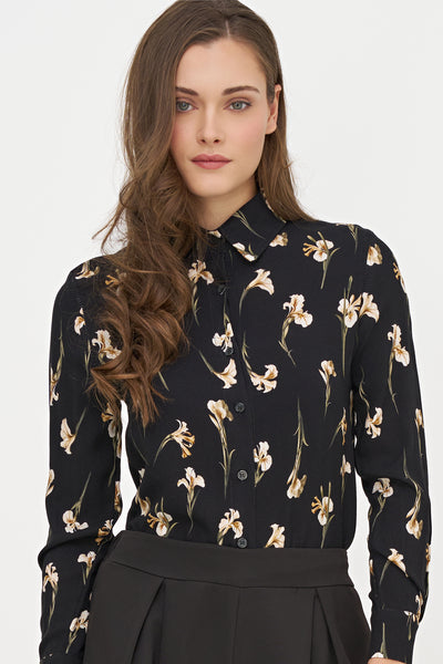 CHEMISE M. ITALY "BLACK IRIS" (21-12928Z)