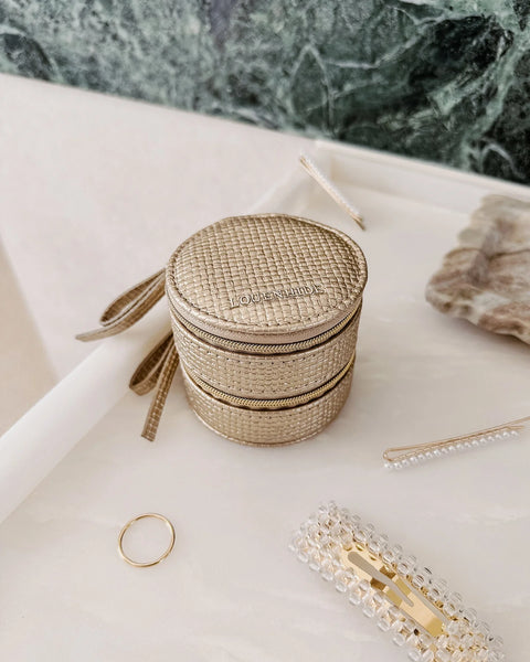 COFFRET À BIJOUX LOUENHIDE "SOFIA" CHAMPAGNE